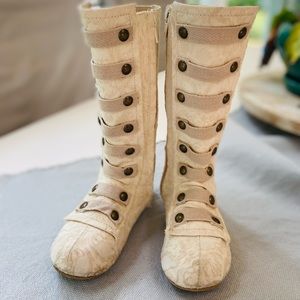 girls military style boots